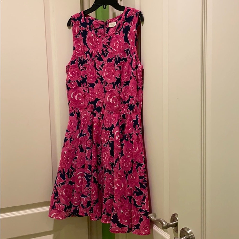 Pink floral dress